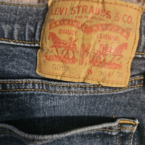 Levi's Classic Straight Blue Jeans 36×30 - Picture 3 of 8